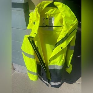 Hi-vis worker jacket